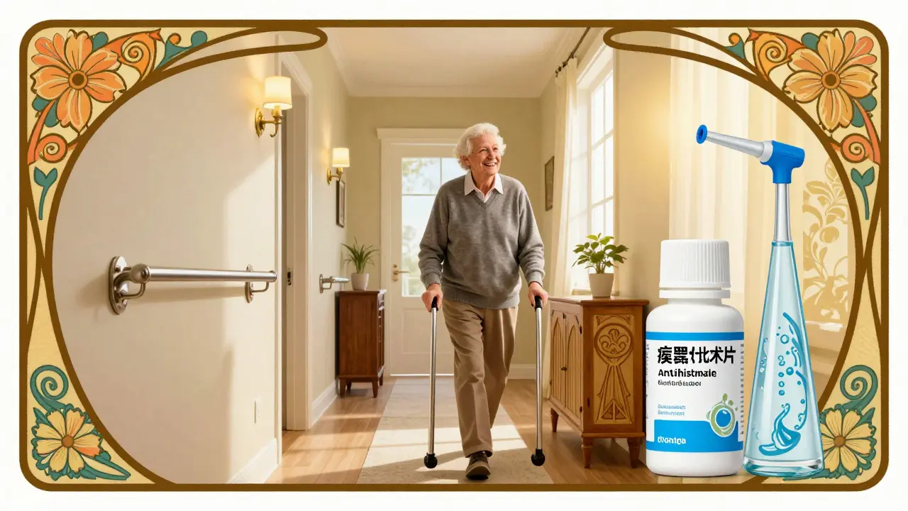 Bright home environment with safety features and wellness solutions